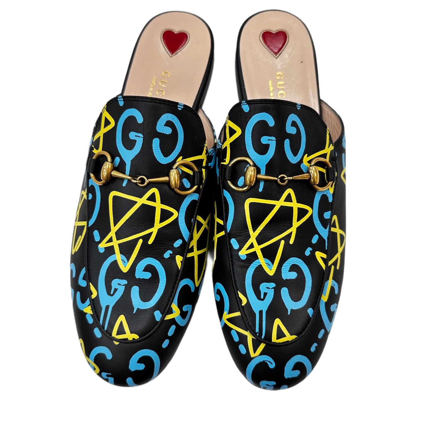 GUCCI Princetown Leather Mules Size 38.5