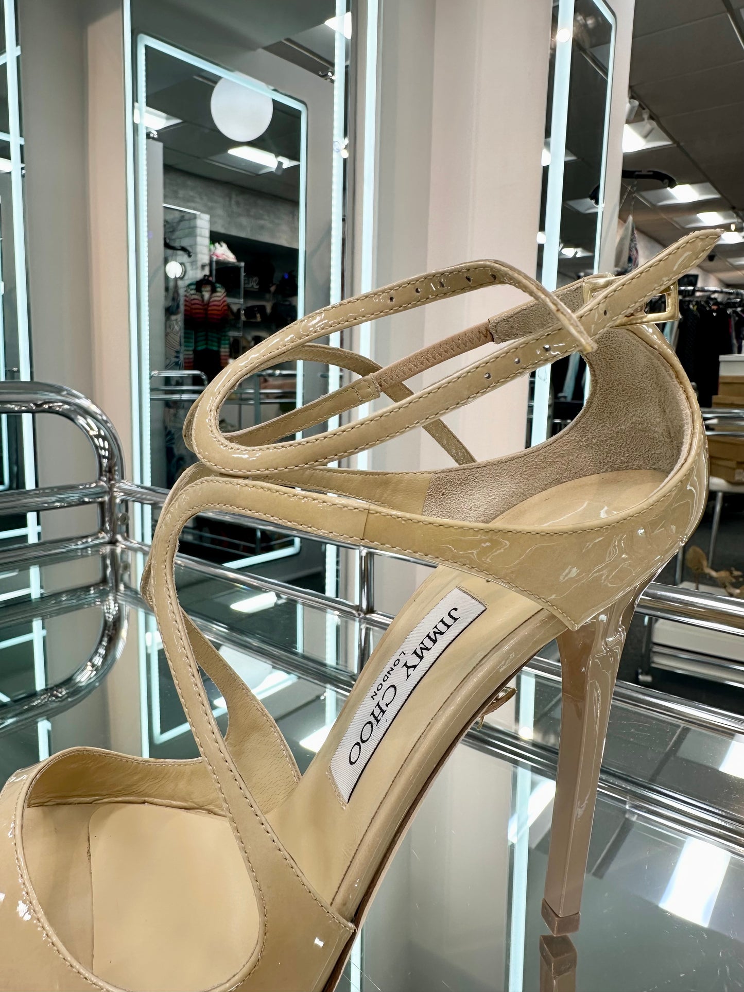 Jimmy Choo patent Sandal