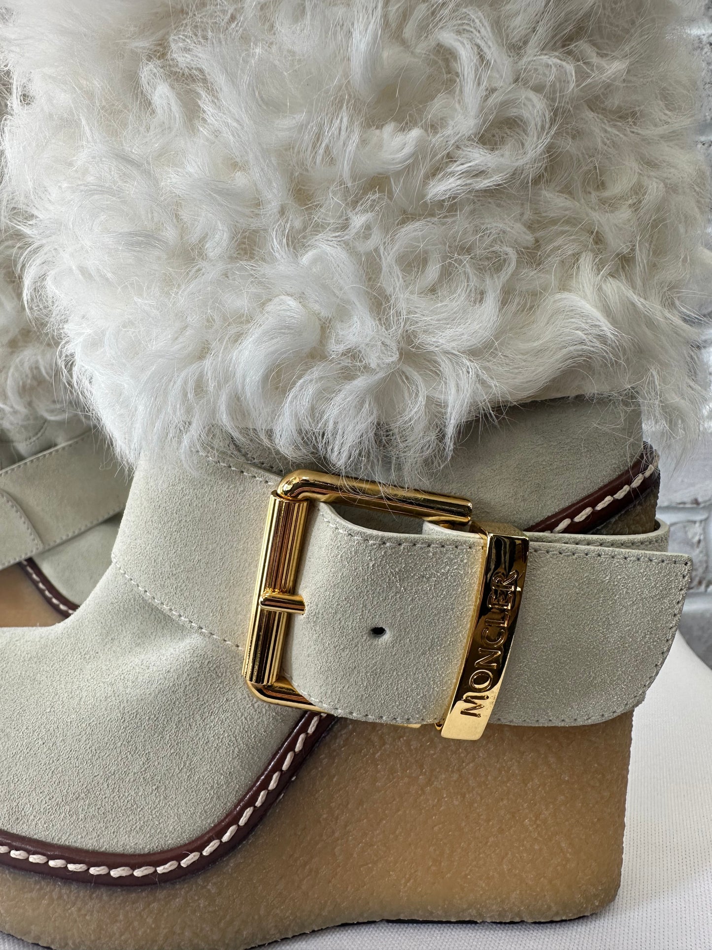 Moncler wedge Bootie