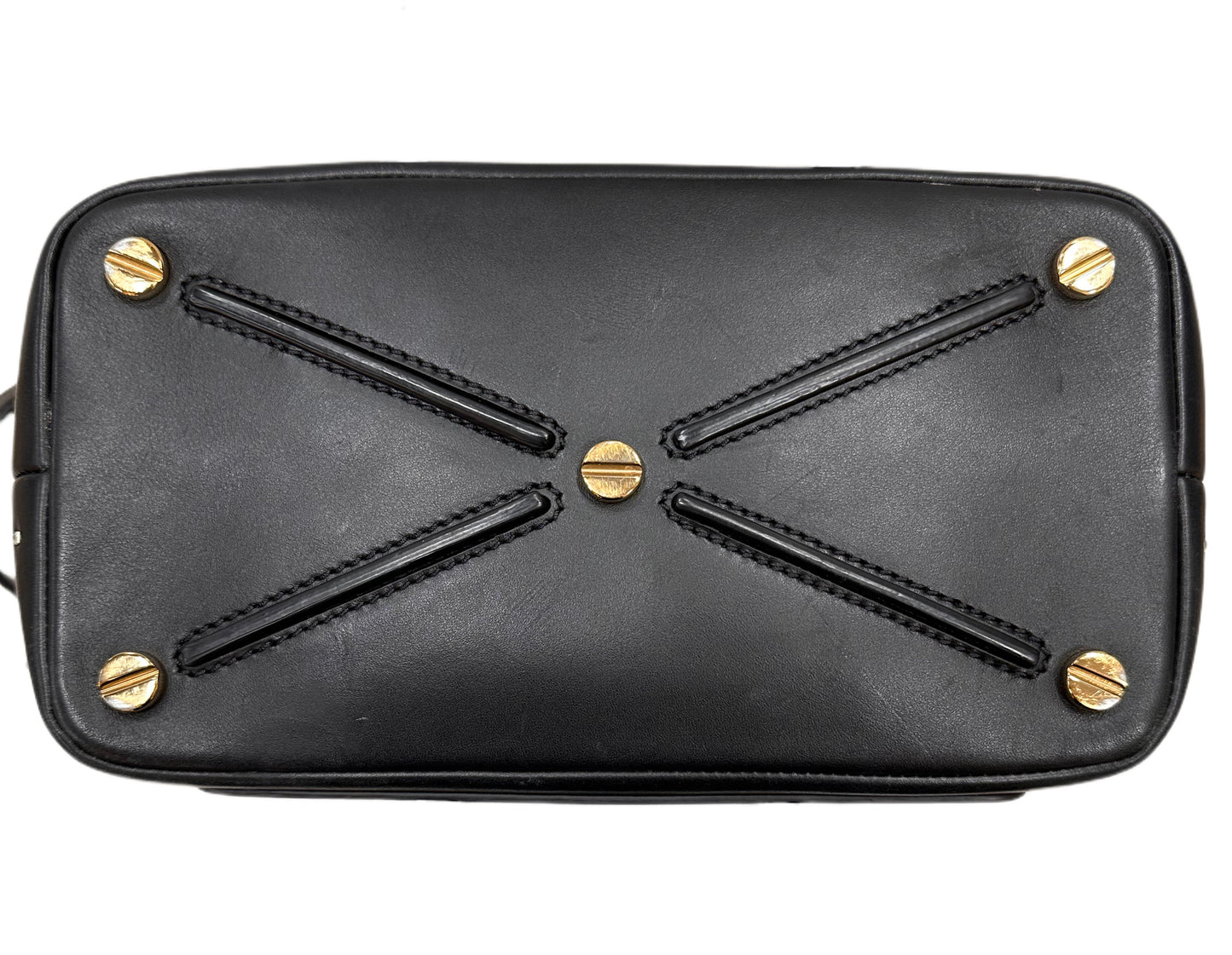 VALENTINO Leather Rockstud Crossbody Bag Black