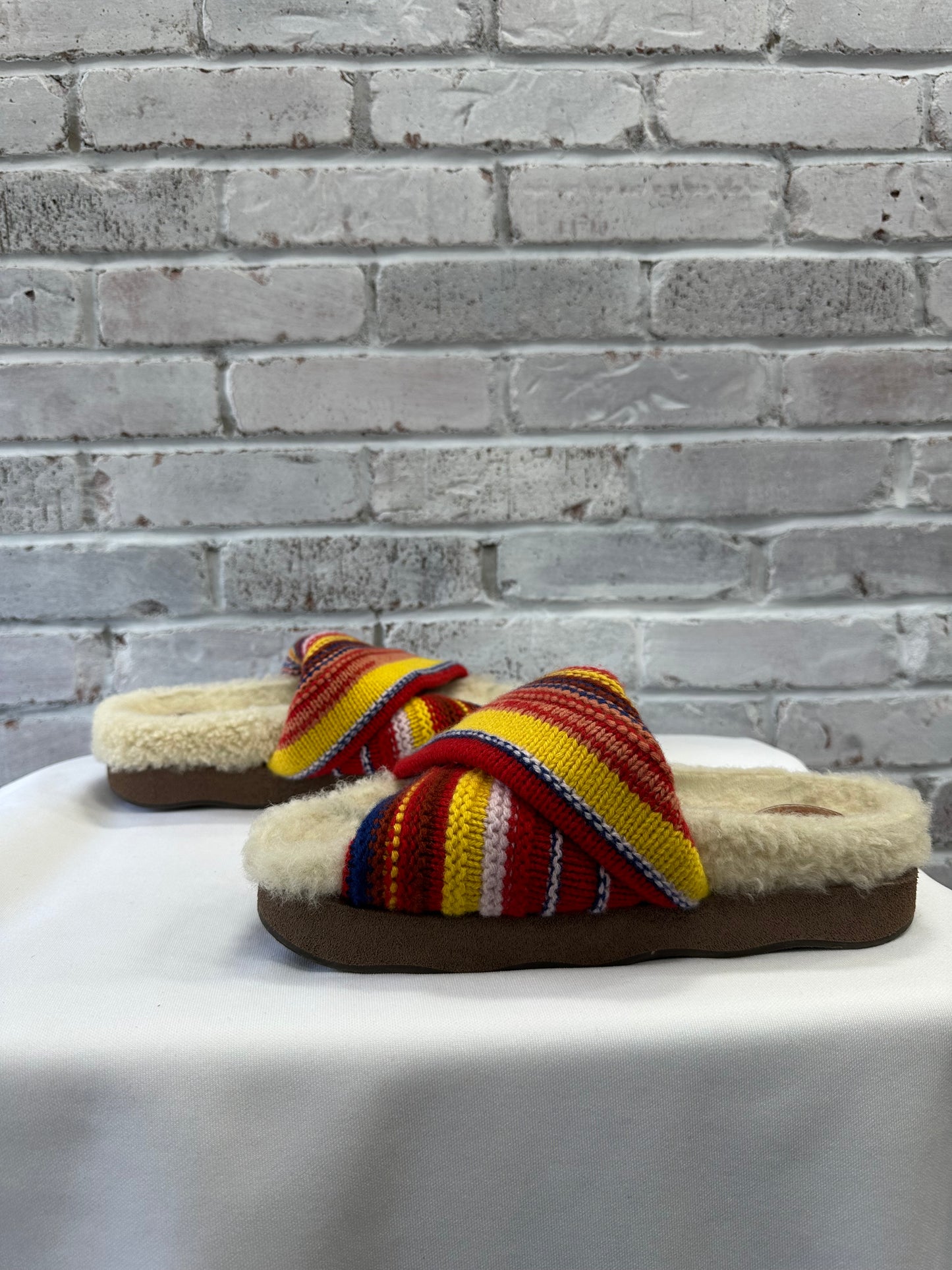Chloe Shearling Sandal Slide