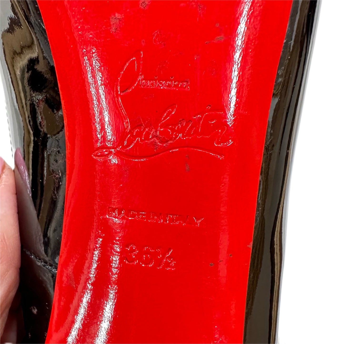 CHRISTIAN LOUBOUTIN Black Size 36.5