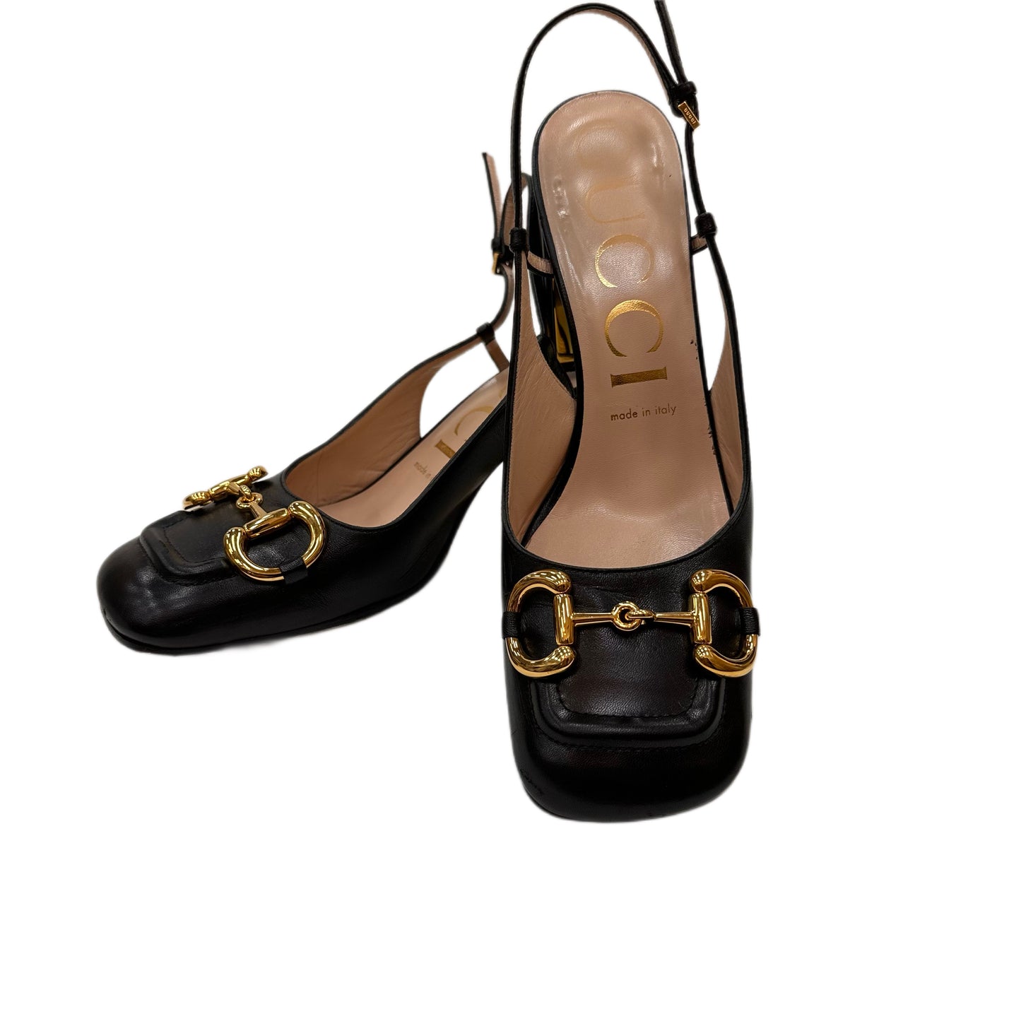 GUCCI Black Slingback Pumps Size 38