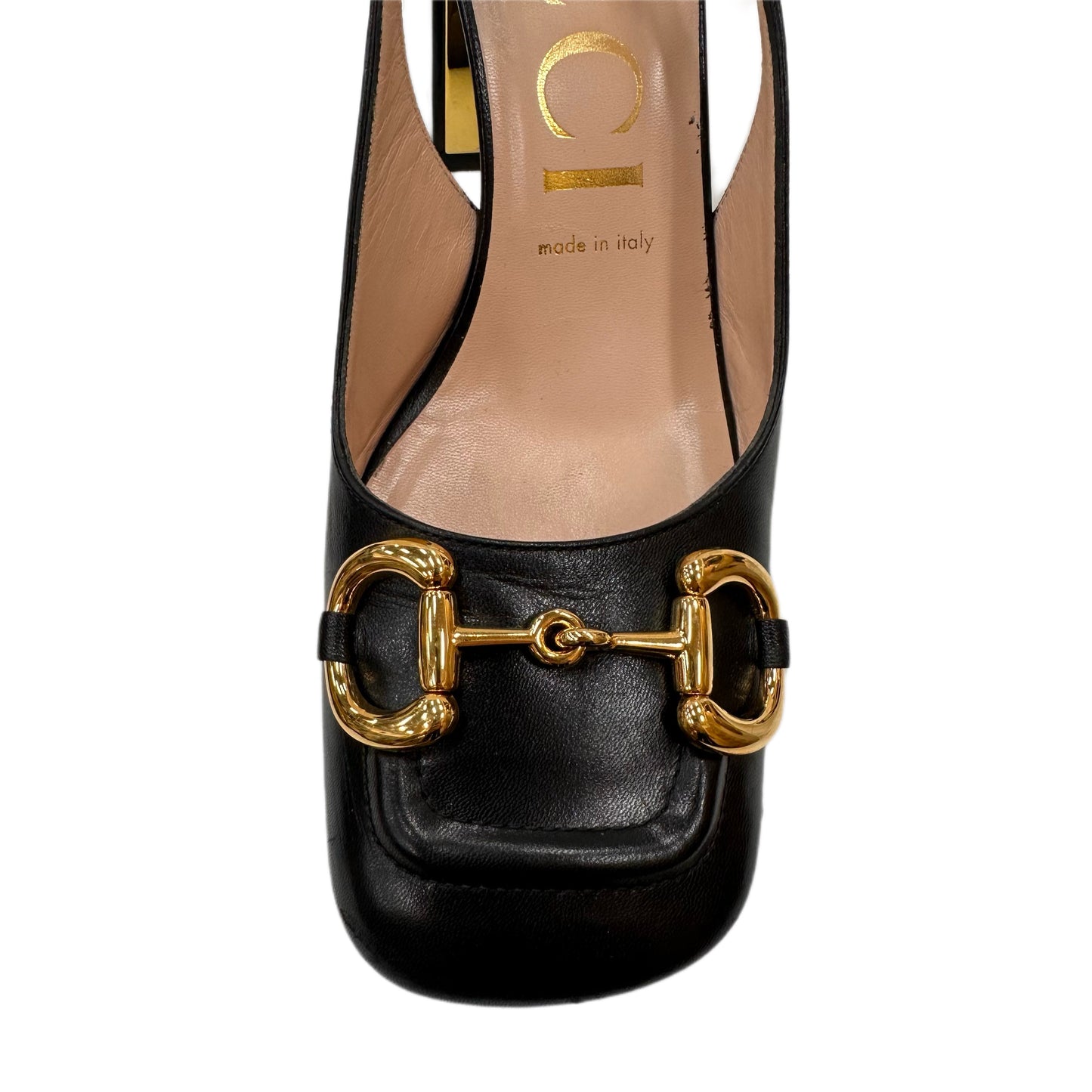 GUCCI Black Slingback Pumps Size 38