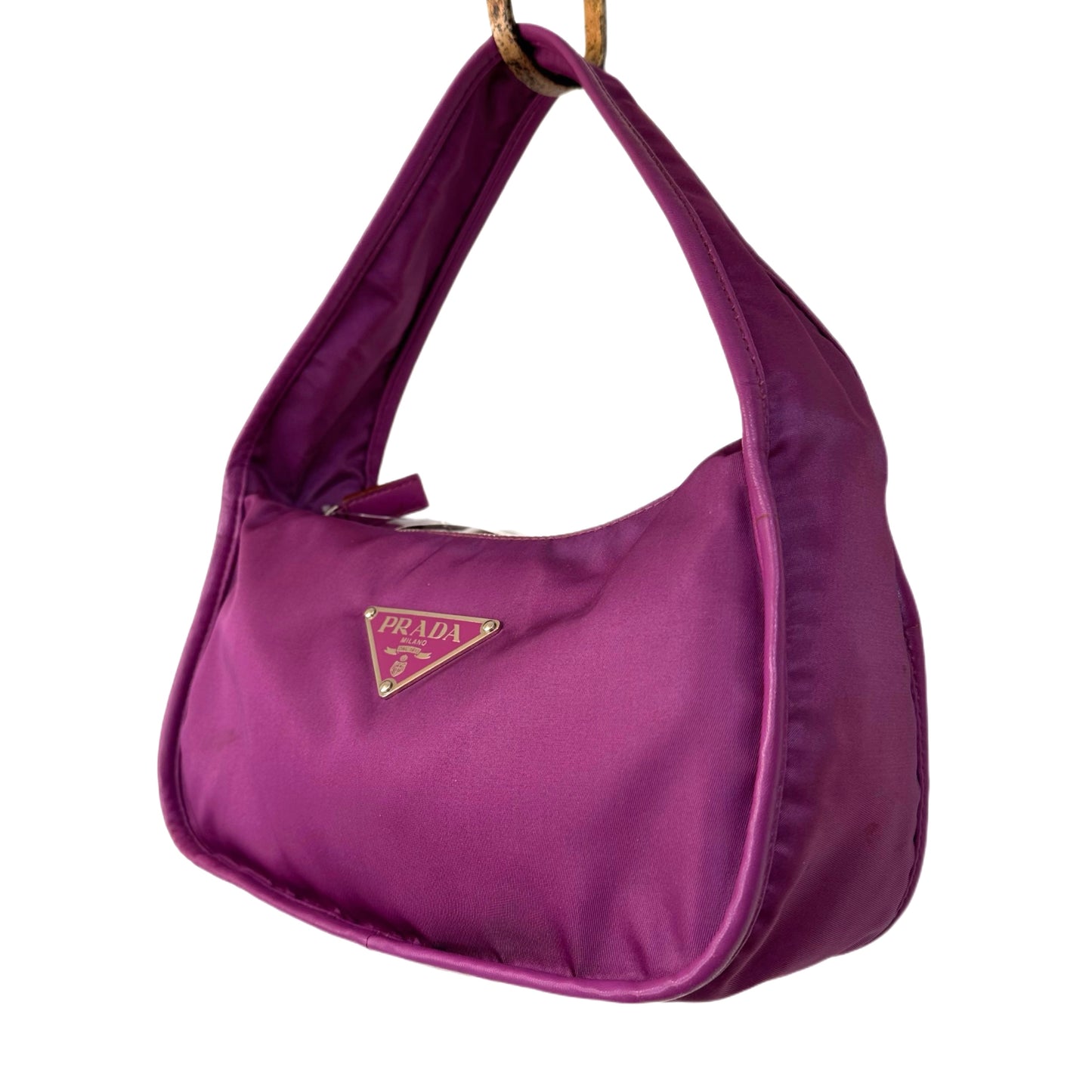 PRADA  Small Tessuto Shoulder Bag Purple