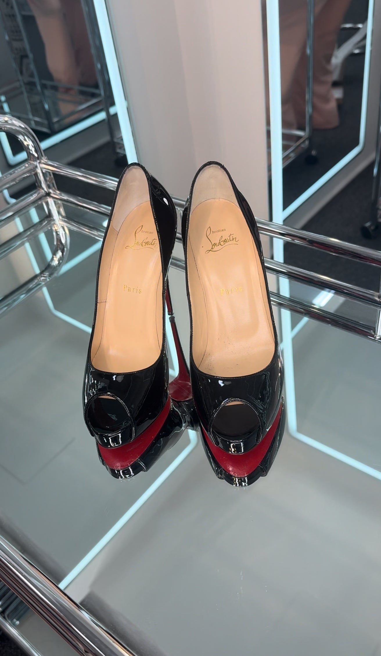 Christian Louboutin Peep-Toe Pumps