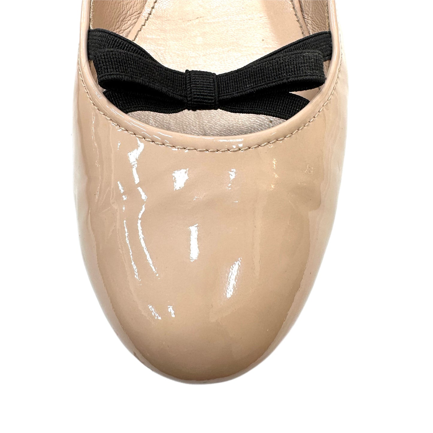 PRADA Patent Leather Ballerina Flats Size 38
