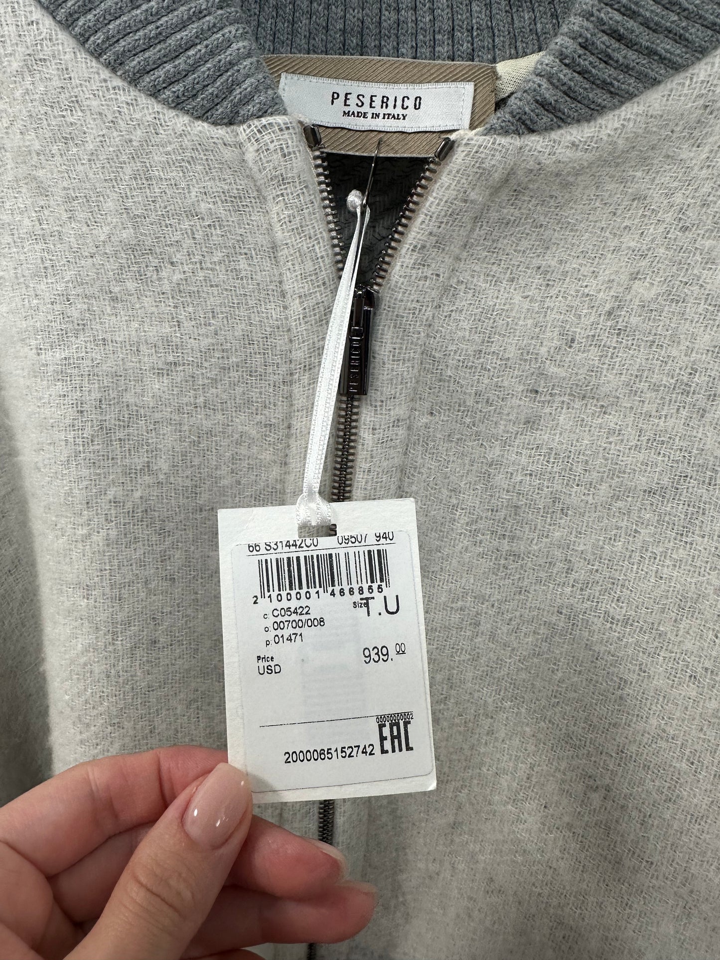 Peserico zip up Cape