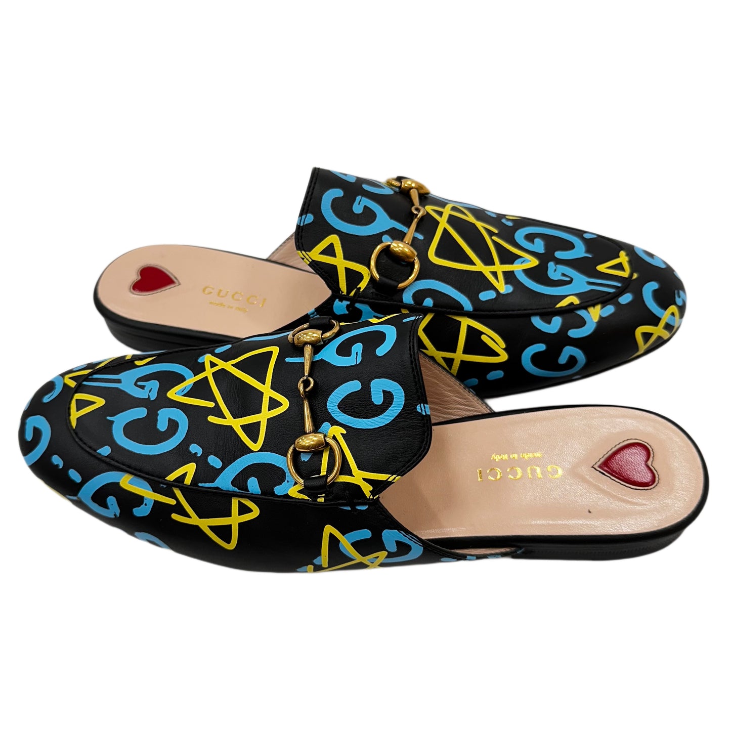 GUCCI Princetown Leather Mules Size 38.5