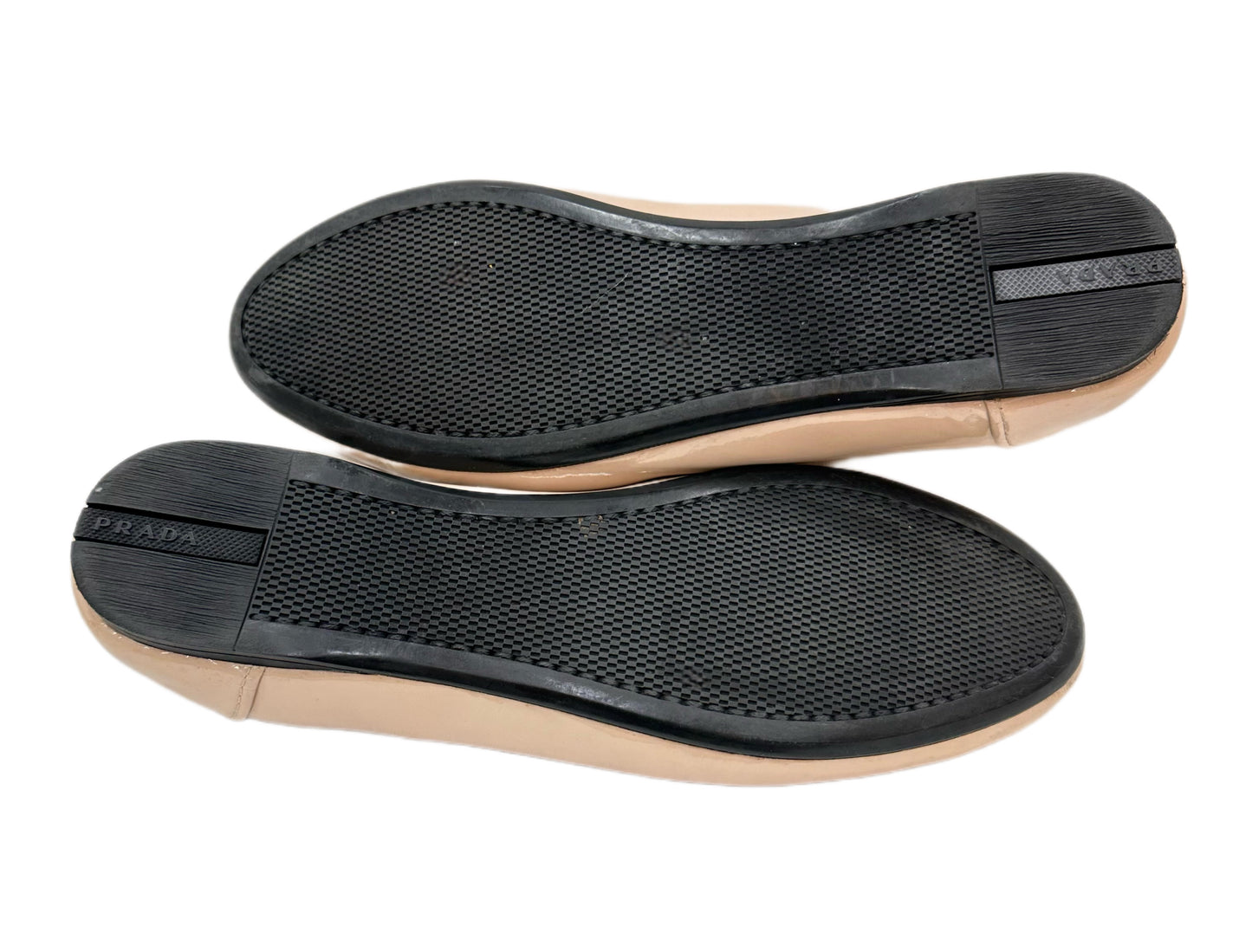PRADA Patent Leather Ballerina Flats Size 38