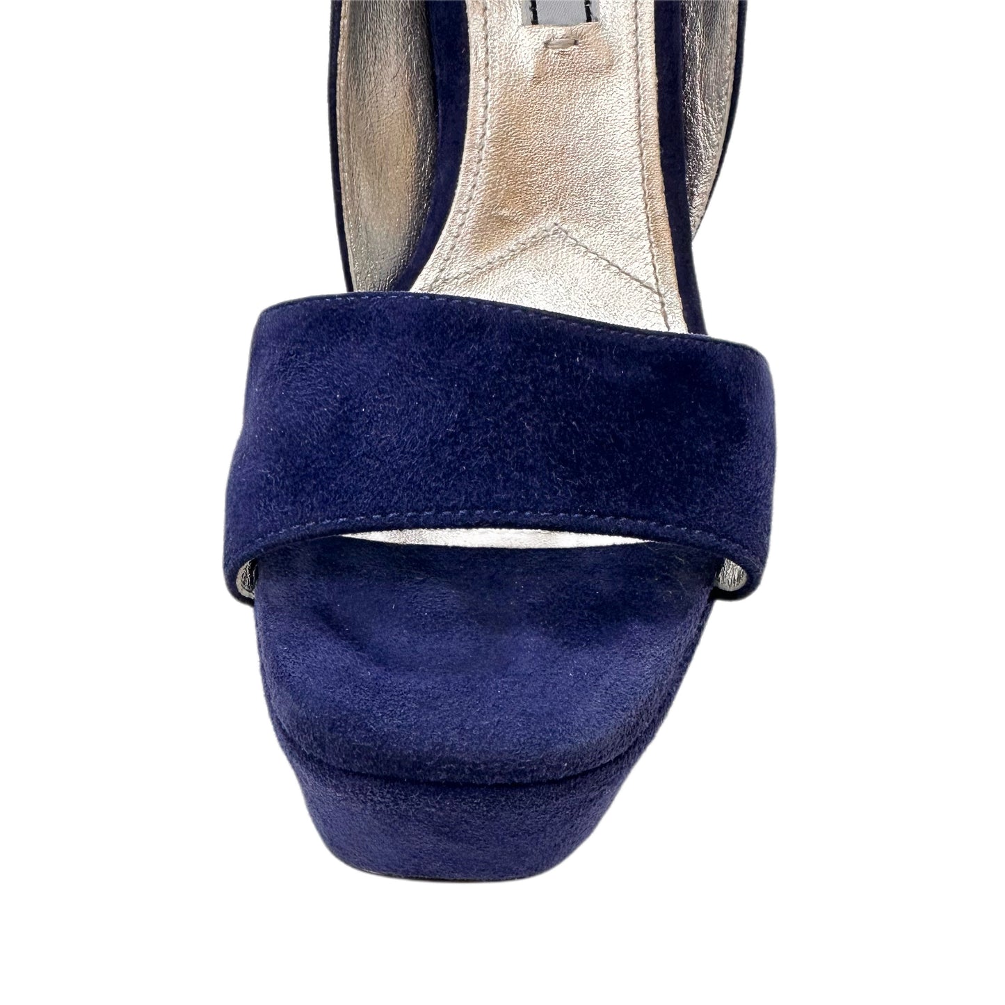 PRADA Blue Suede Sandals Size 36.5
