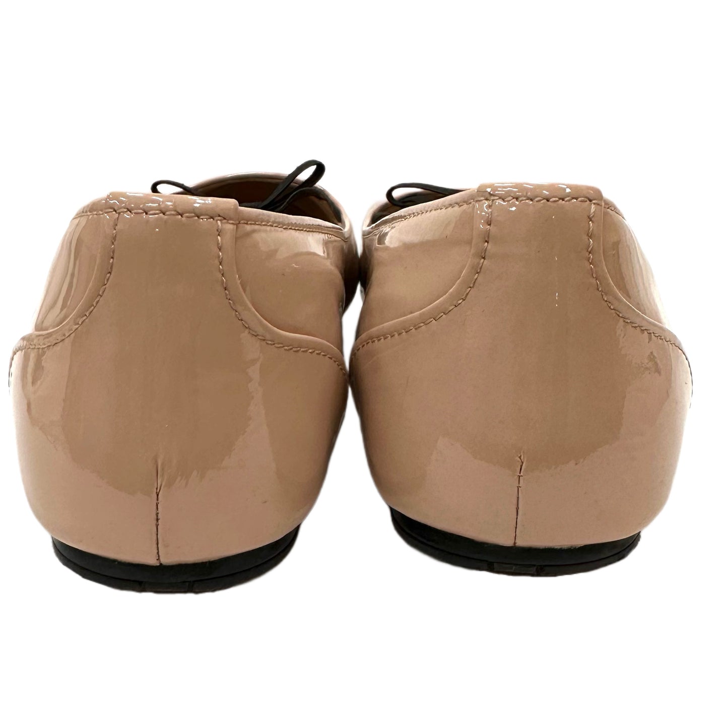 PRADA Patent Leather Ballerina Flats Size 38
