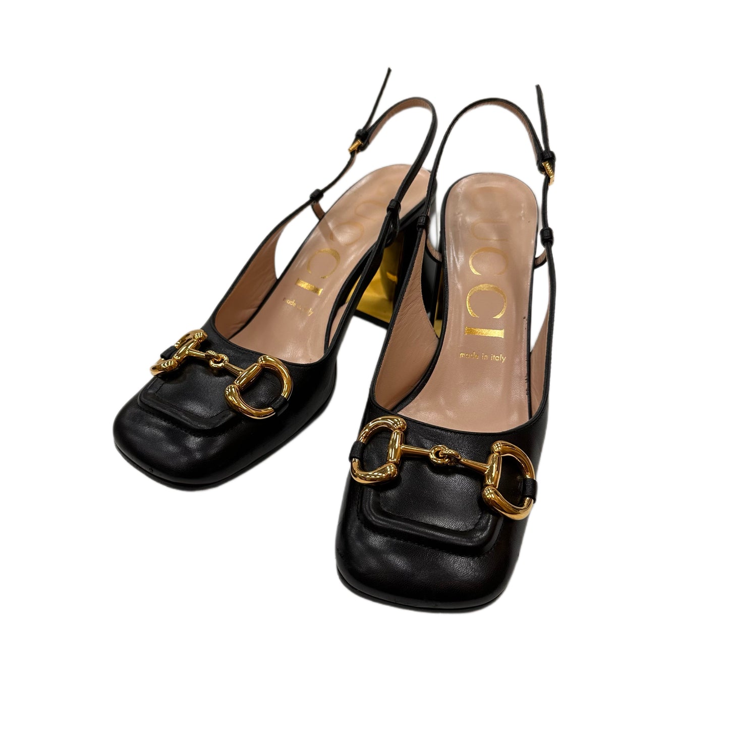 GUCCI Black Slingback Pumps Size 38
