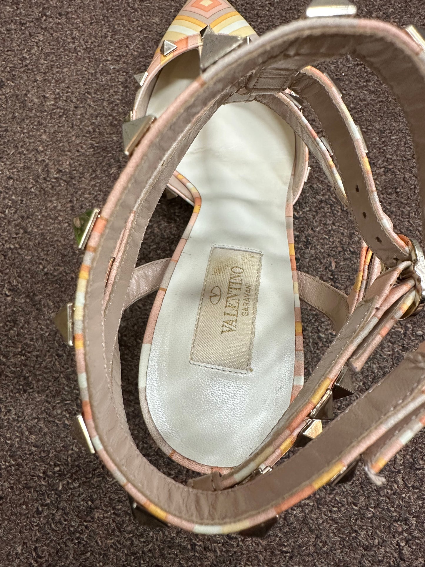 Valentino rock stud T-strap Pumps