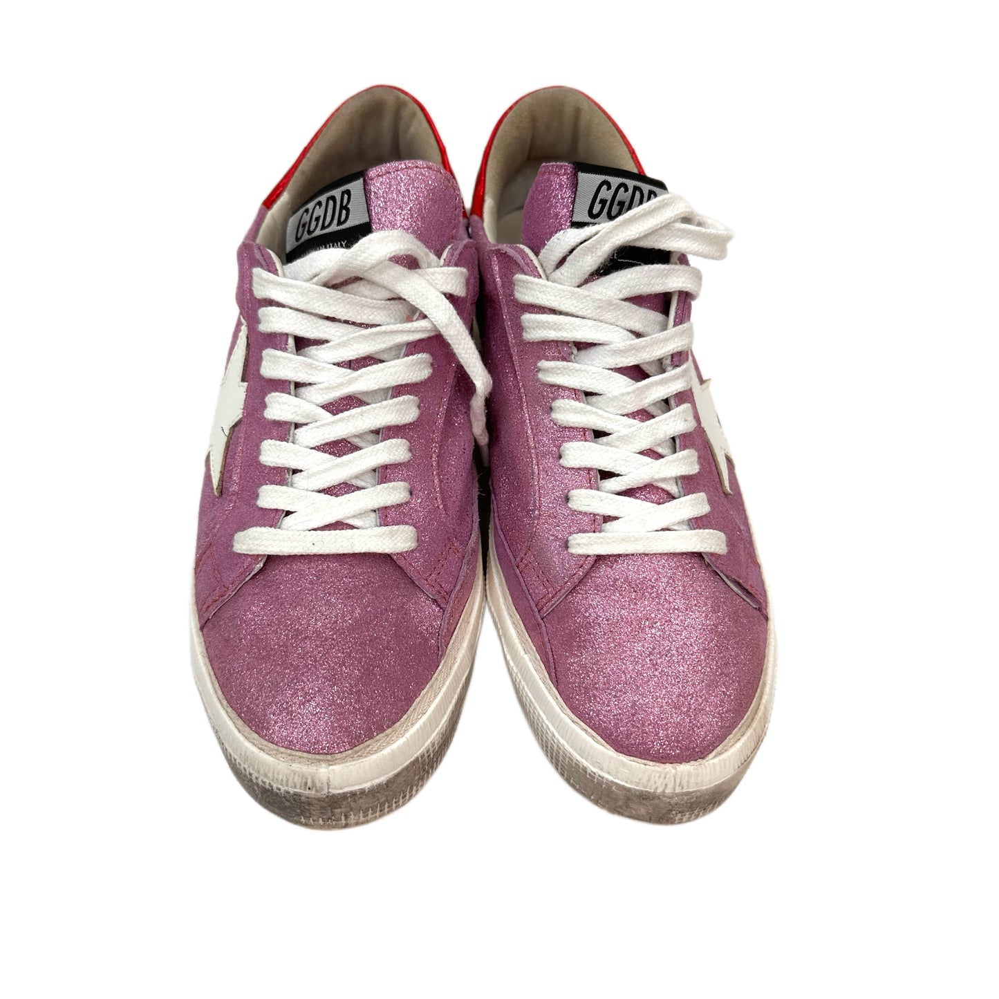 GOLDEN GOOSE Pink Glitter Leather Size 39