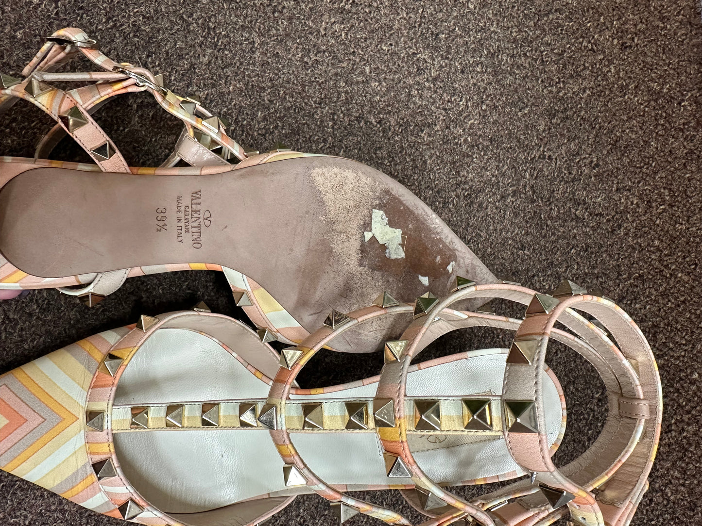 Valentino rock stud T-strap Pumps