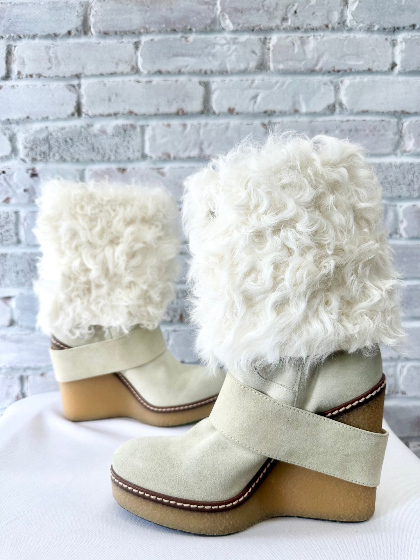 Moncler wedge Bootie
