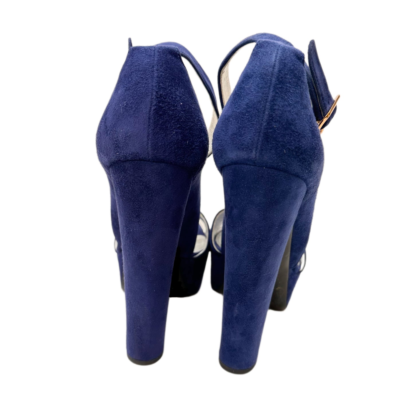 PRADA Blue Suede Sandals Size 36.5