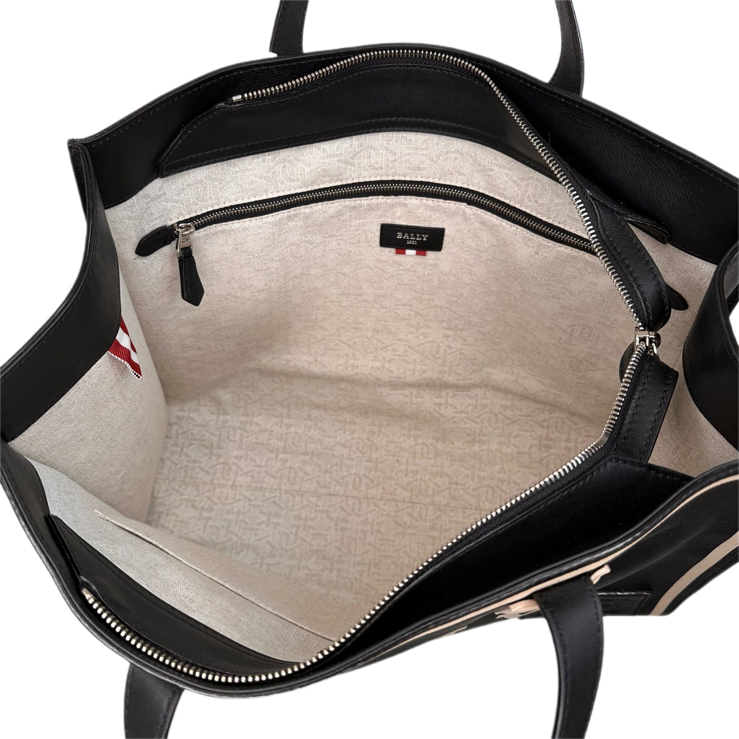 BALLY Leather Shopper Tote Black