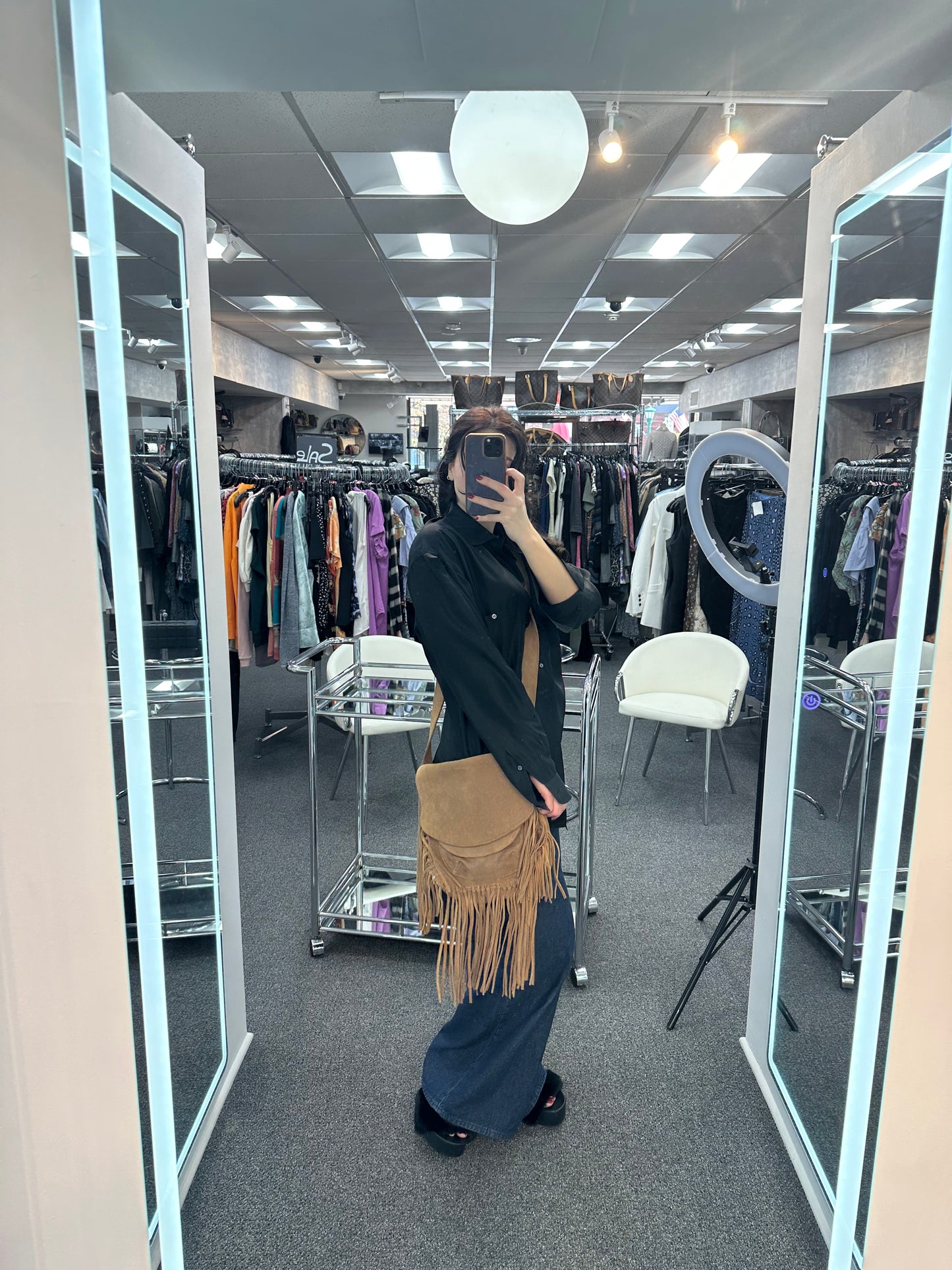 Laggo Fringe Messenger Bag