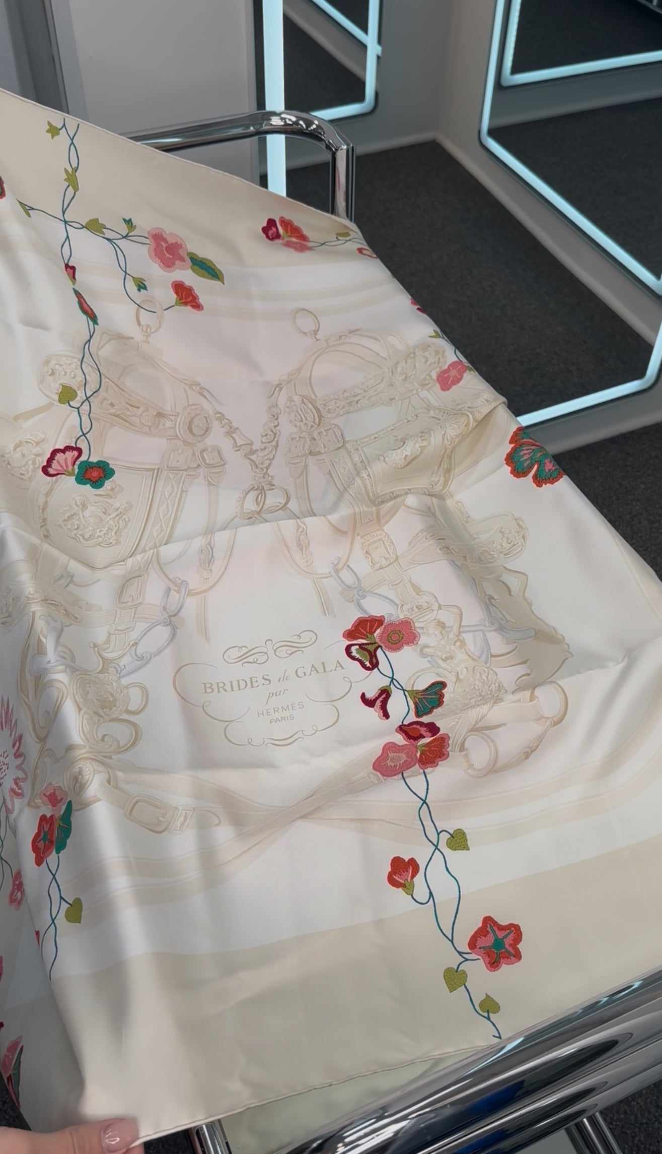 Hermes silk Scarf