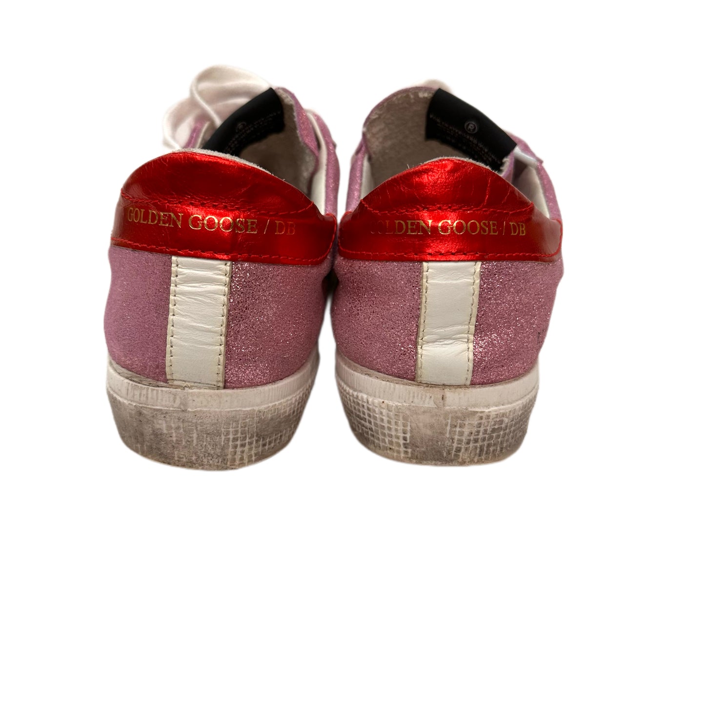 GOLDEN GOOSE Pink Glitter Leather Size 39
