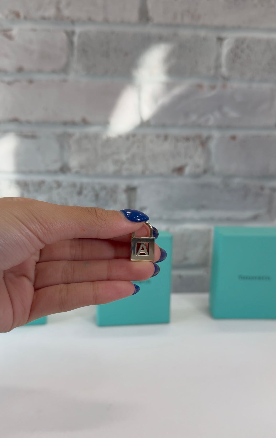 Tiffany initial lock Pendant