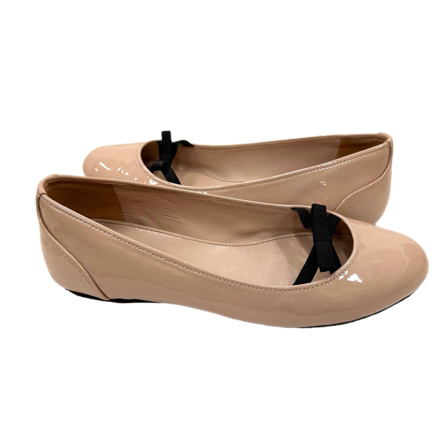 PRADA Patent Leather Ballerina Flats Size 38