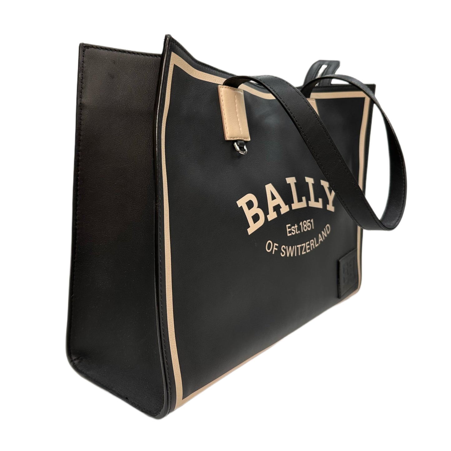 BALLY Leather Shopper Tote Black