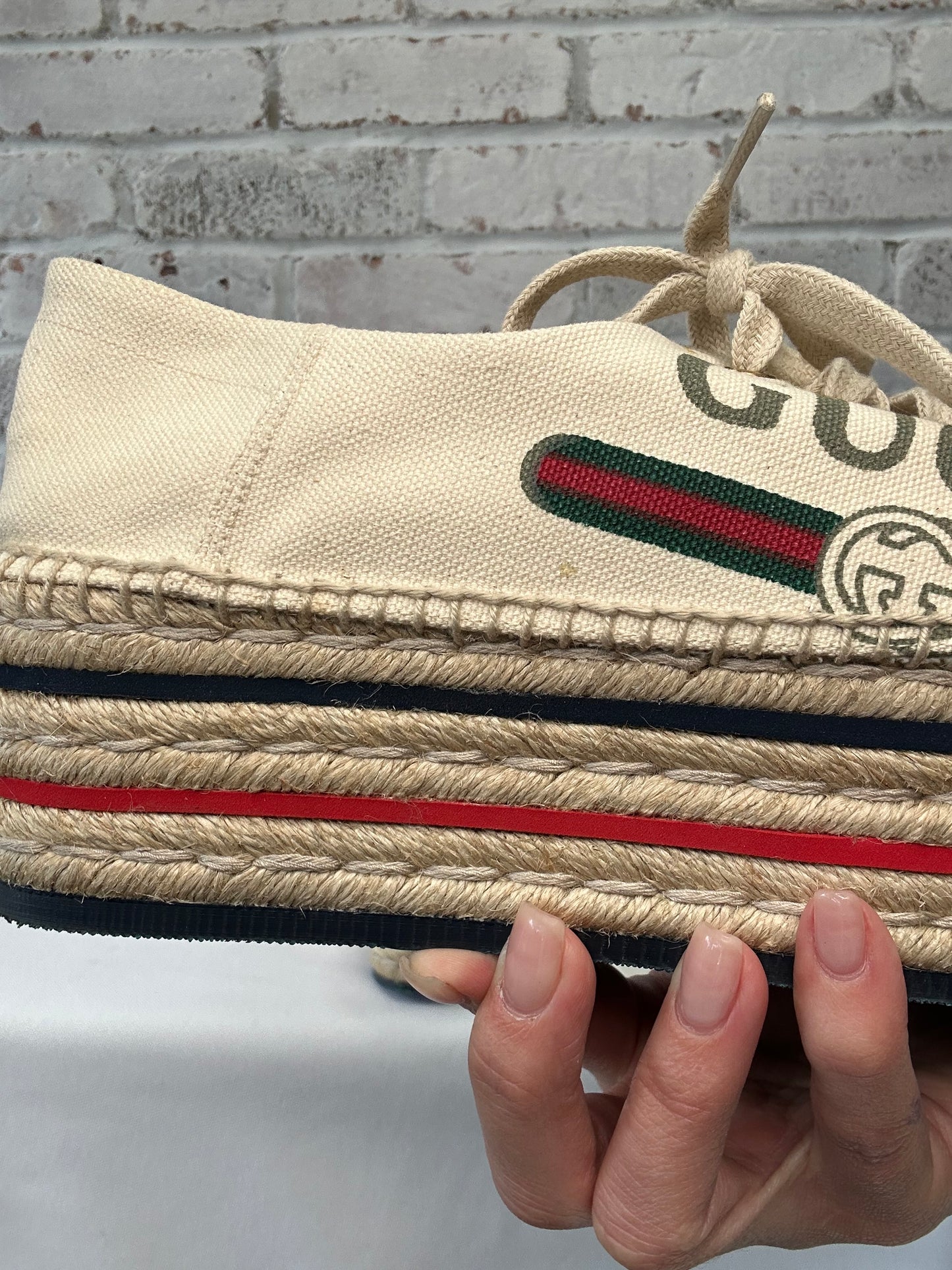 Gucci Espadrille Canvas Sneaker