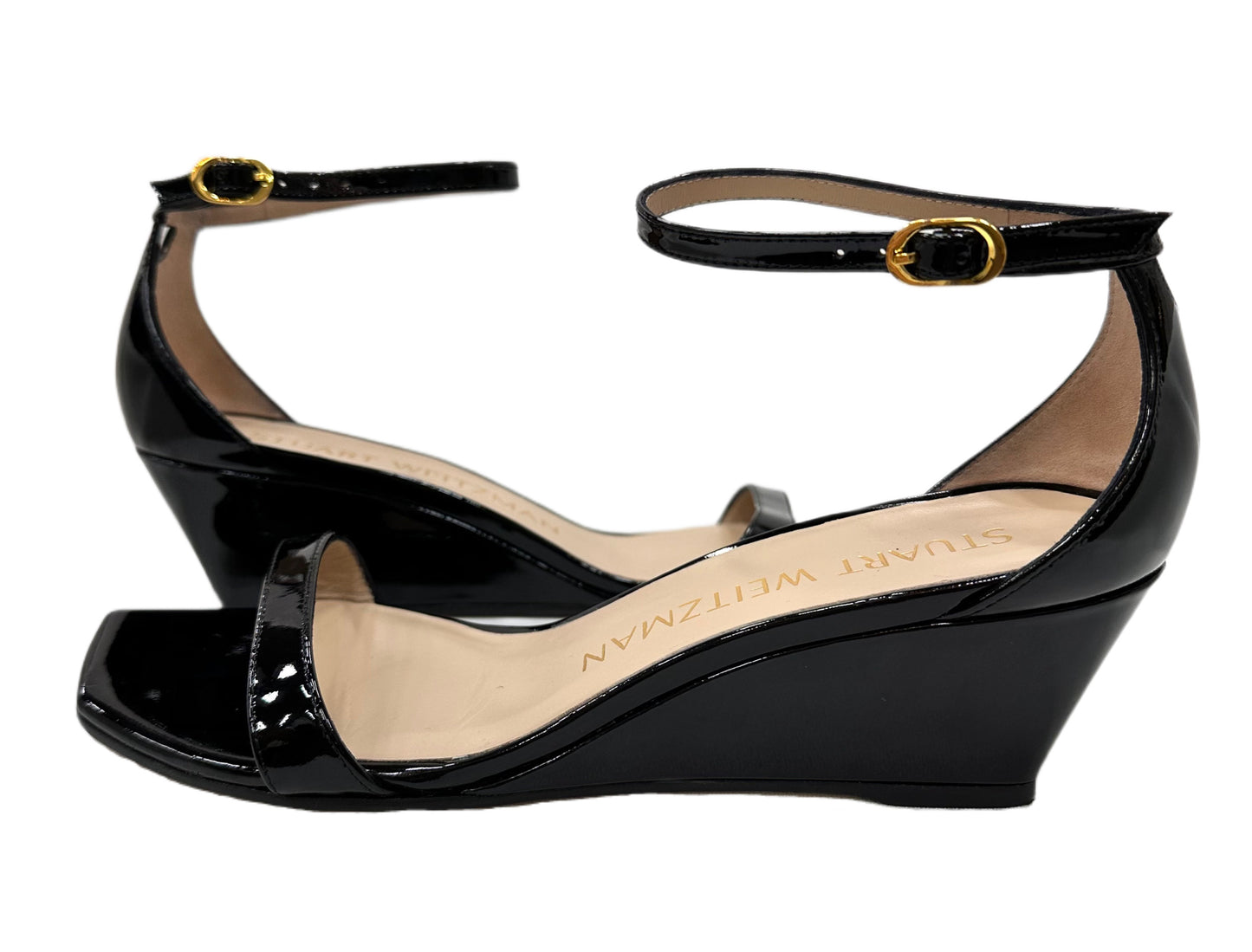 STUART WEITZMAN Patent Leather Sandal Size 7.5