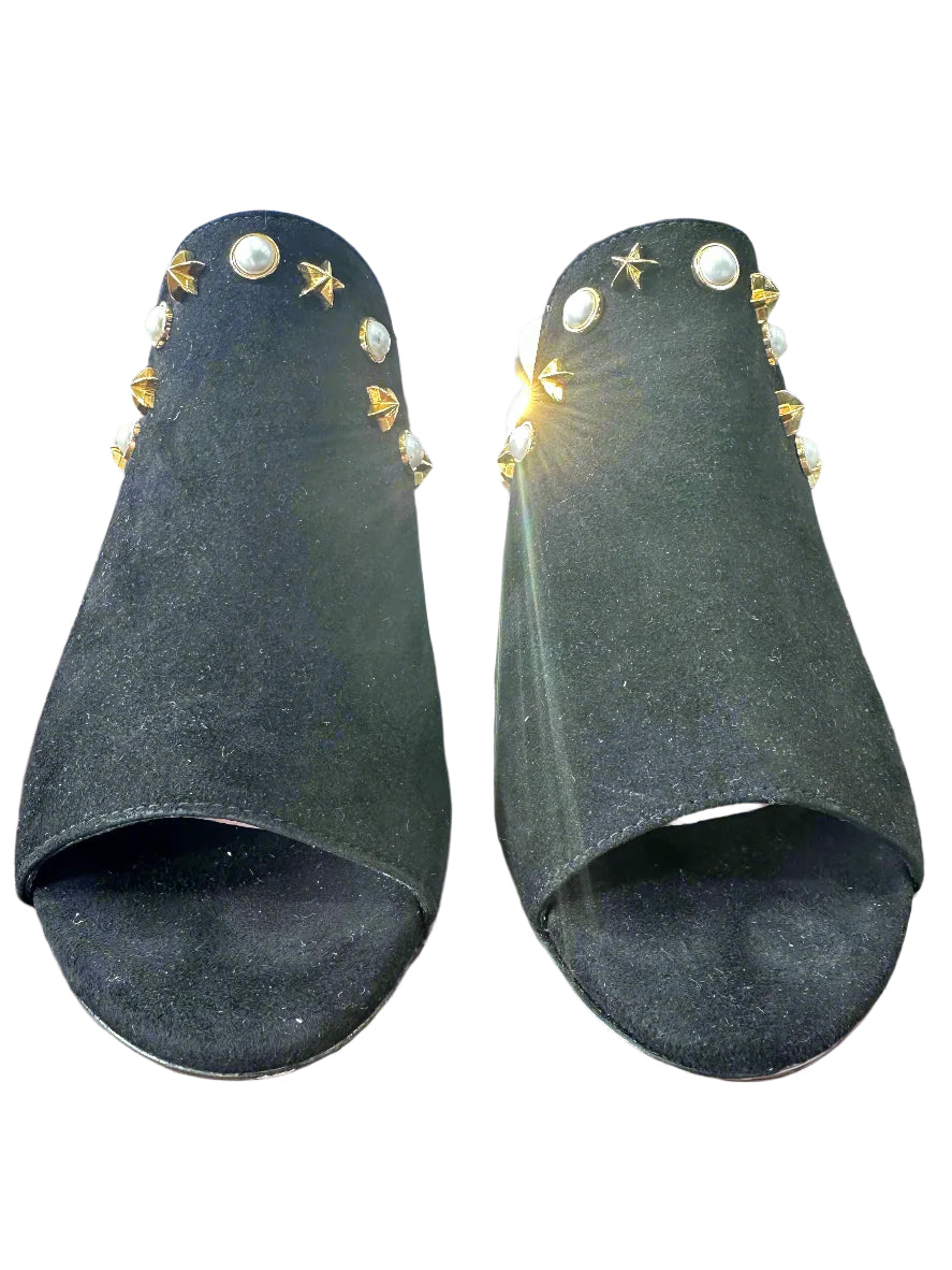 Stuart Wetizman suede Mules