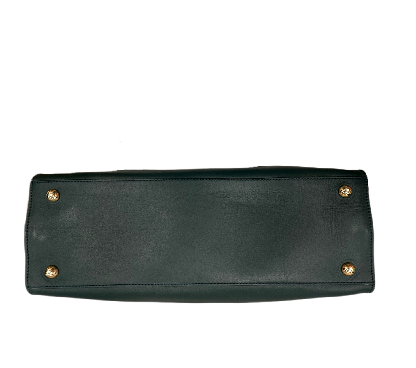 SALVATORE FERRAGAMO Green Gancini Buckle Bag