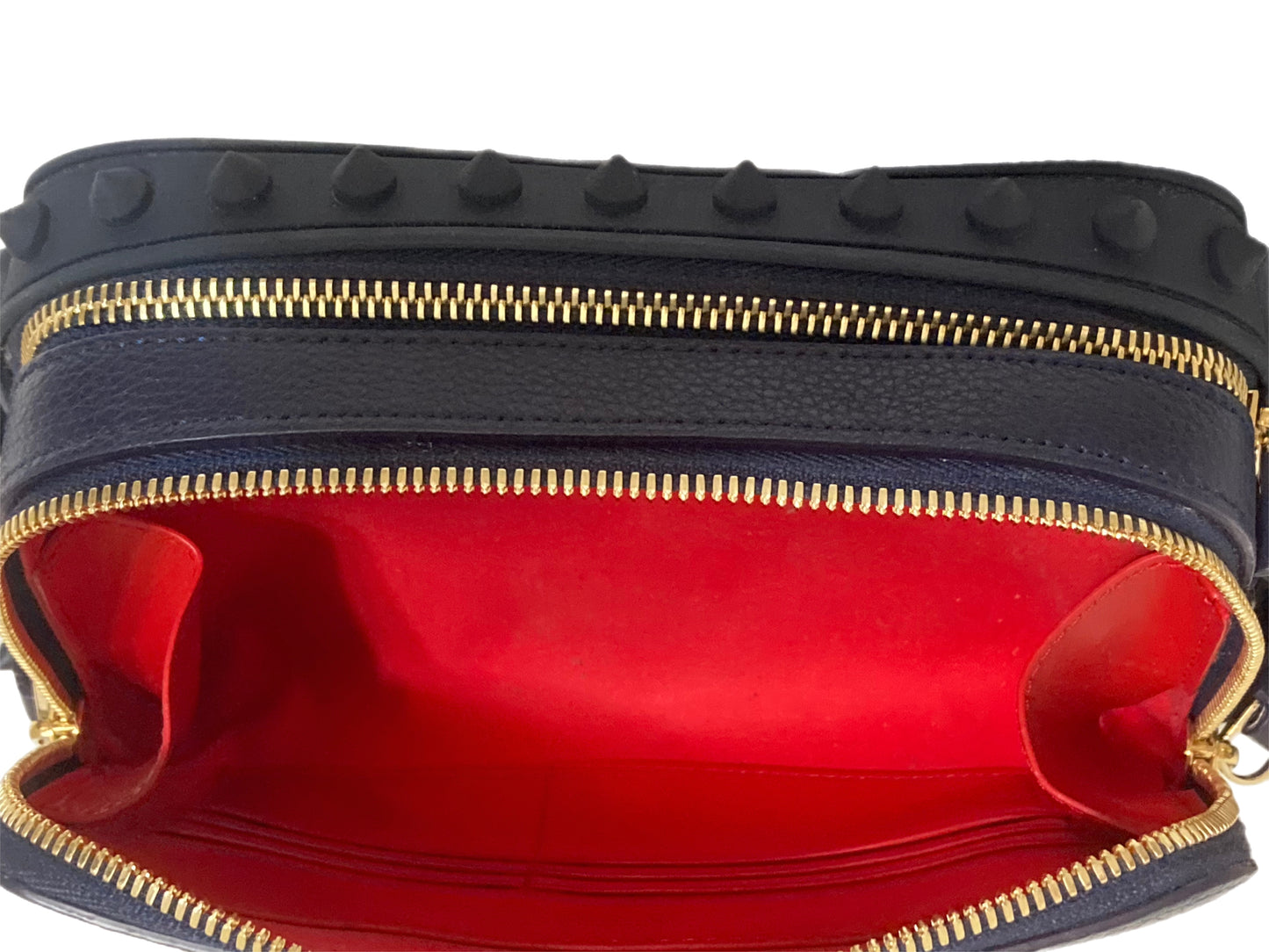 CHRISTIAN LOUBOUTIN Loubitown Femme Camera Bag Navy Blue