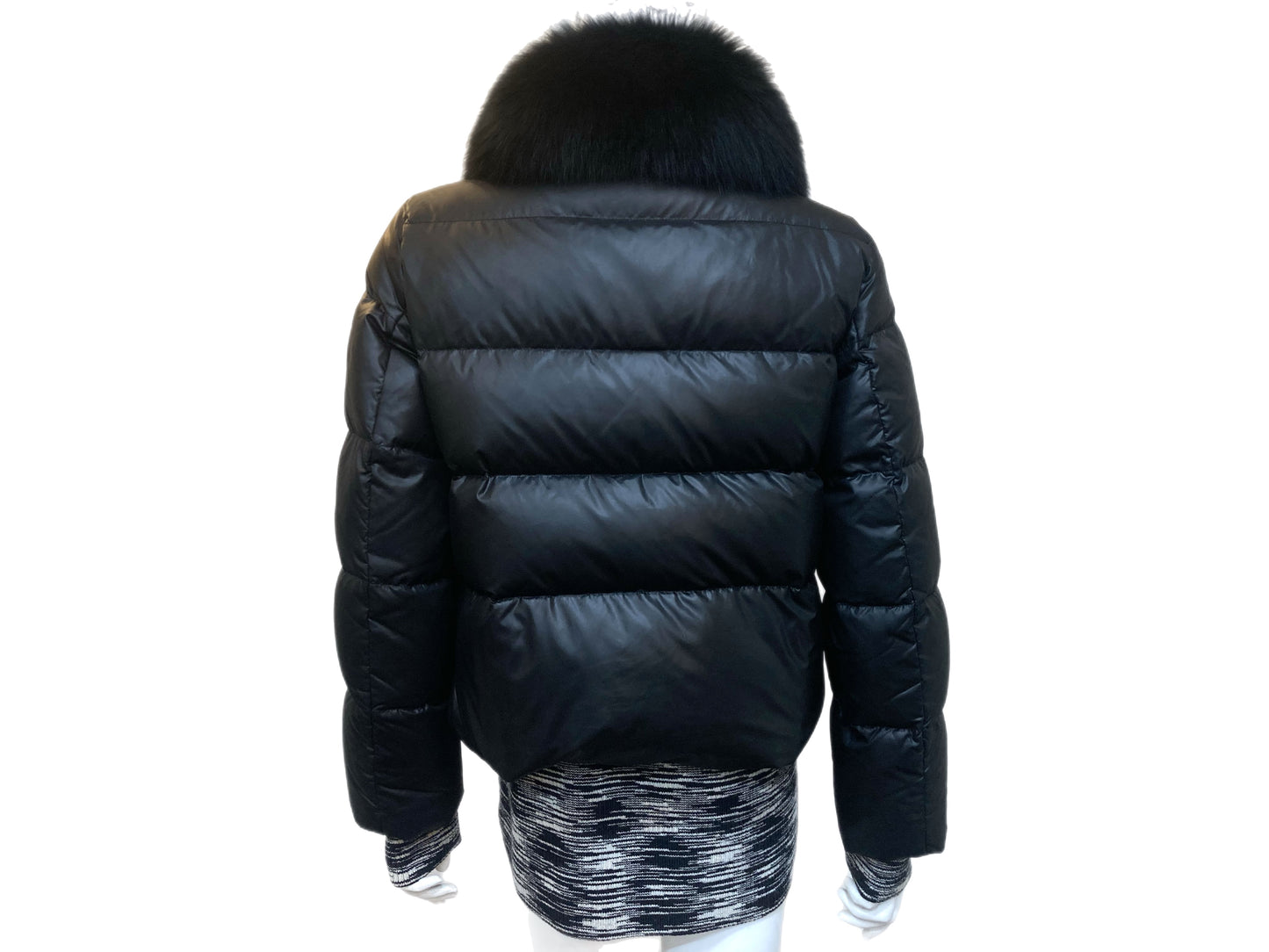 MISSONI Nylon Puffer Jacket Black Size Small