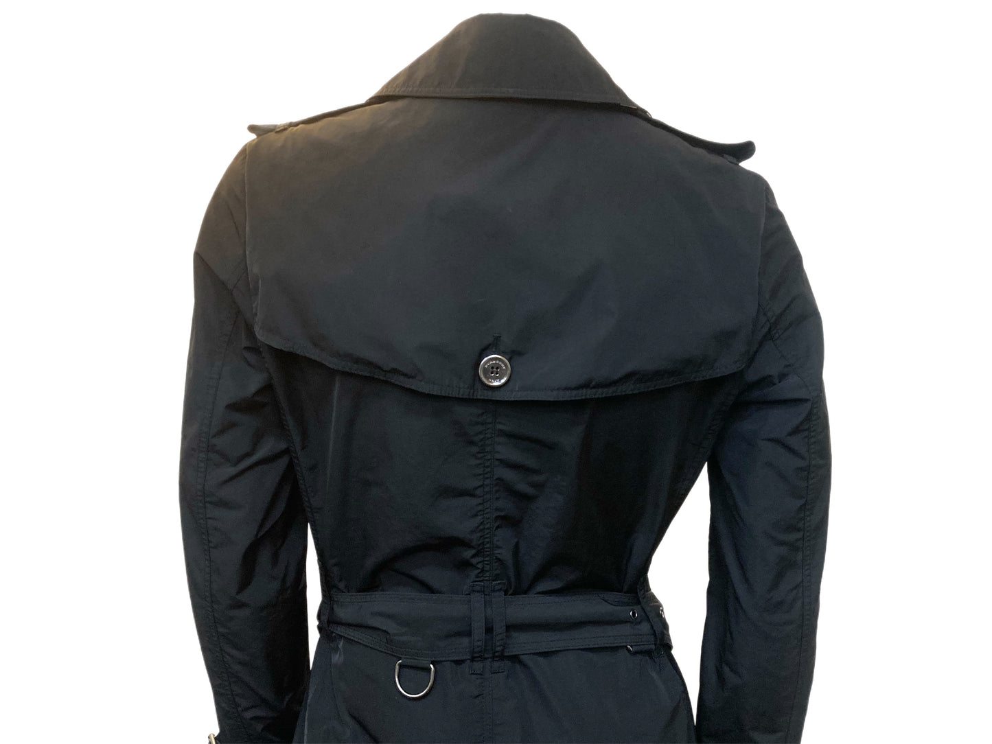 BURBERRY BRIT Trench Coat Black Size 4