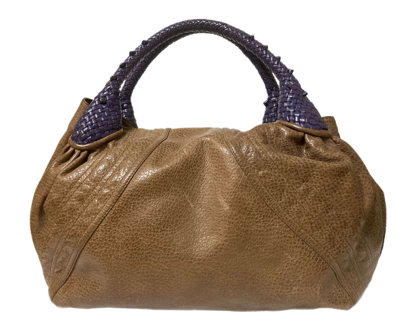 FENDI Leather Spybag Shoulder Bag Tan