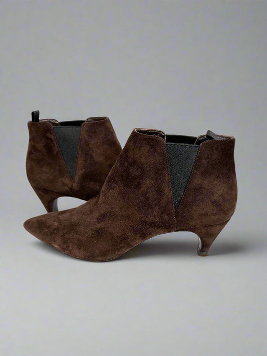 PRADA Brown Suede Bootie