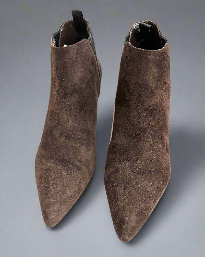 PRADA Brown Suede Bootie
