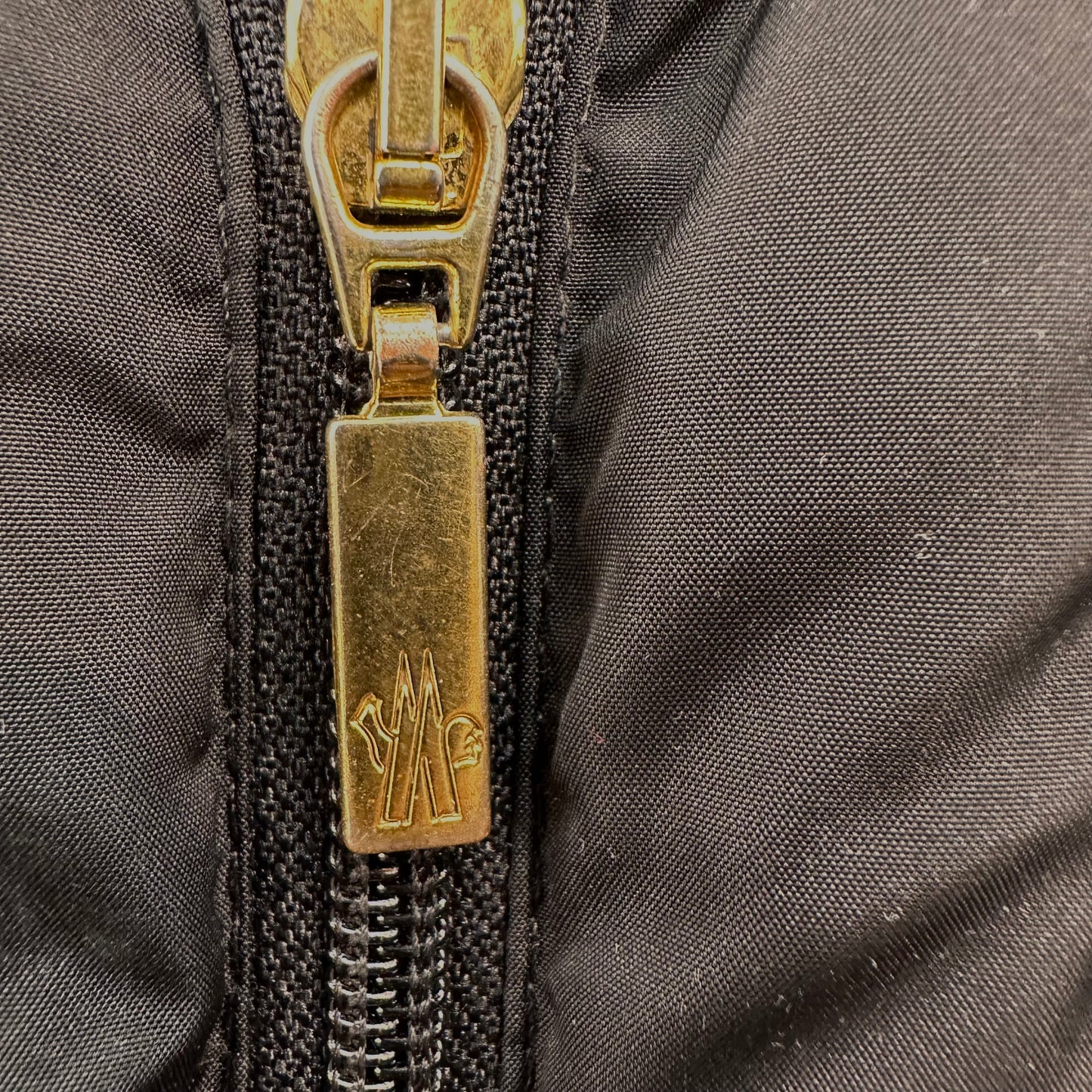 MONCLER Black Down Coat L