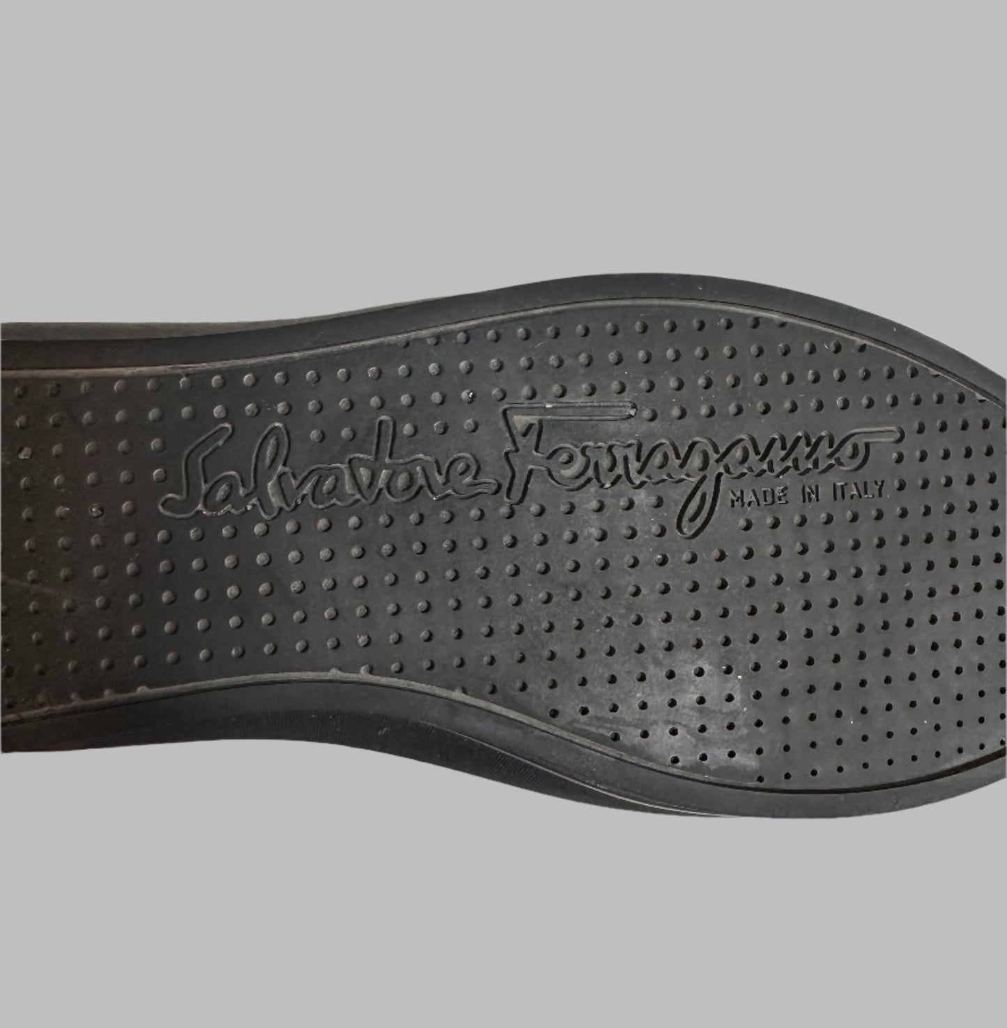 FERRAGAMO Black Patent Boot