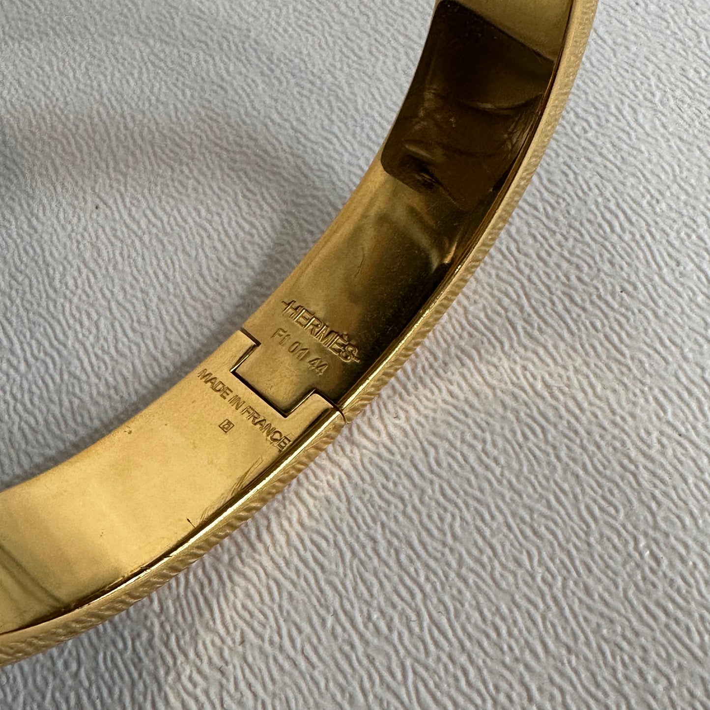 HERMÈS Gold Plated Clic H Bracelet