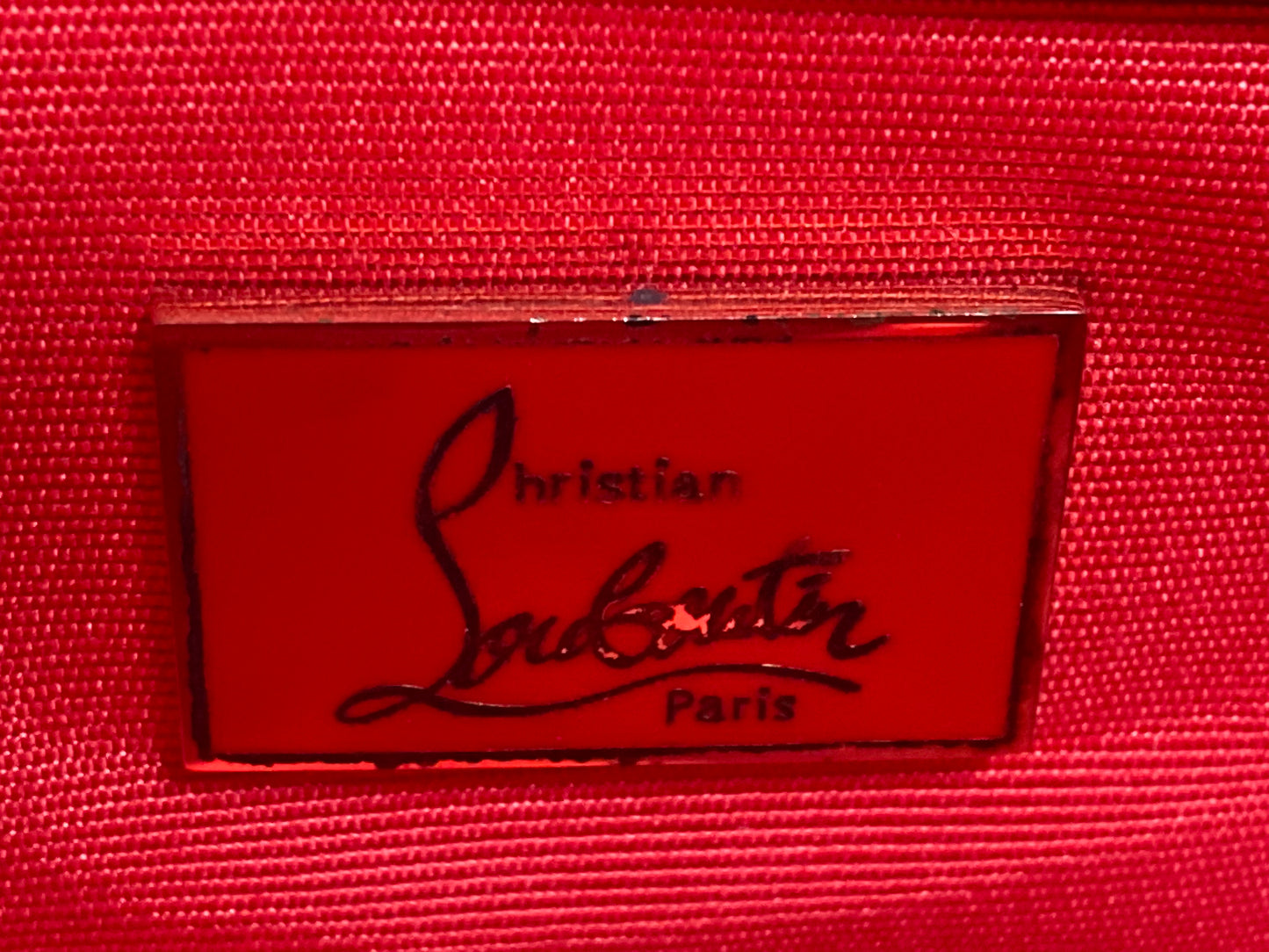 CHRISTIAN LOUBOUTIN Leather Buckle Tote Multi-Color