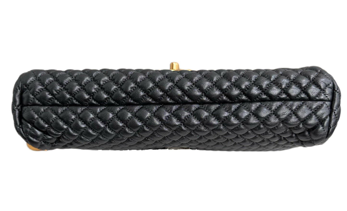 CHANEL Leather Timeless Classic Handbag Dark Gray