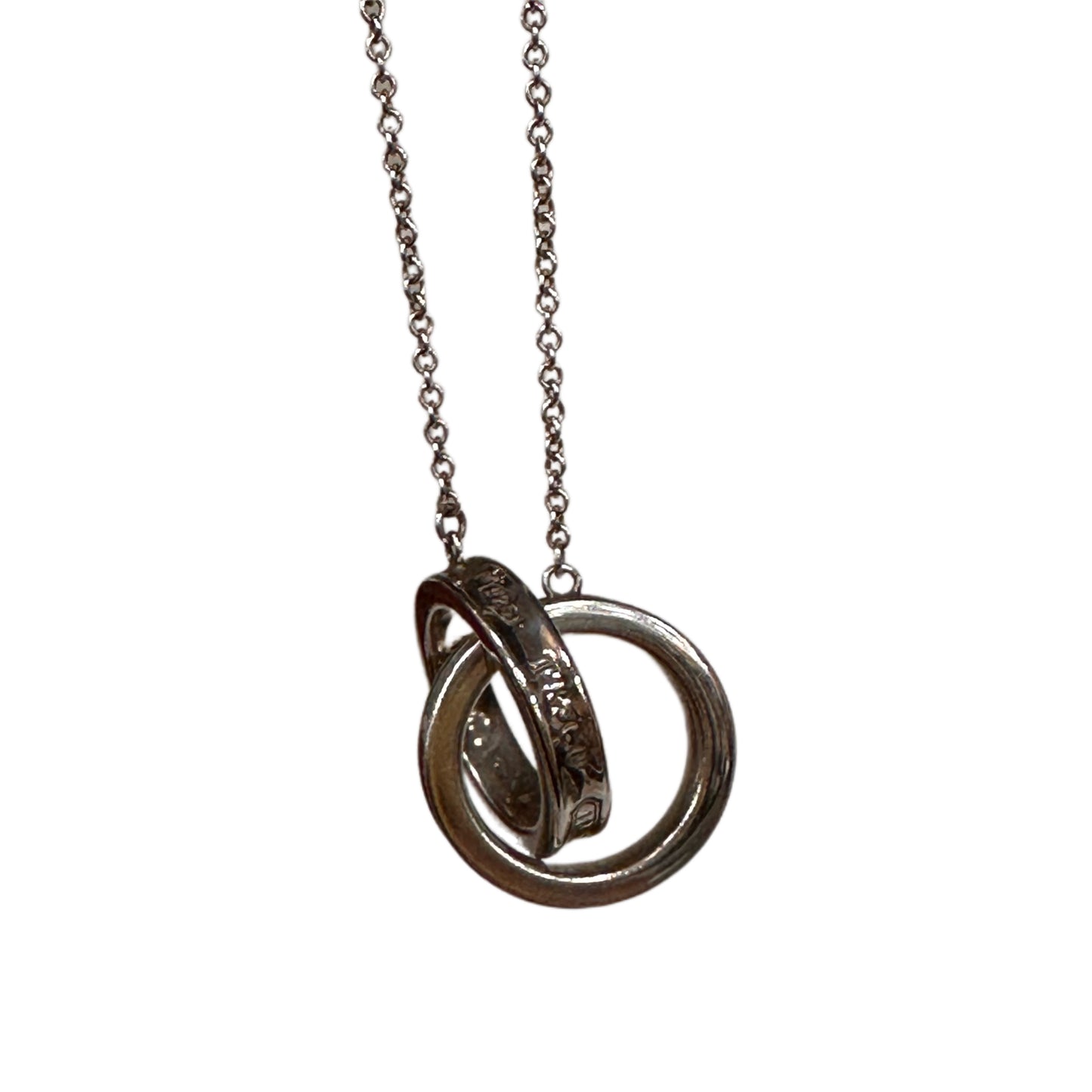 TIFFANY & CO. Sterling Silver 1837 Interlocking Circles Necklace