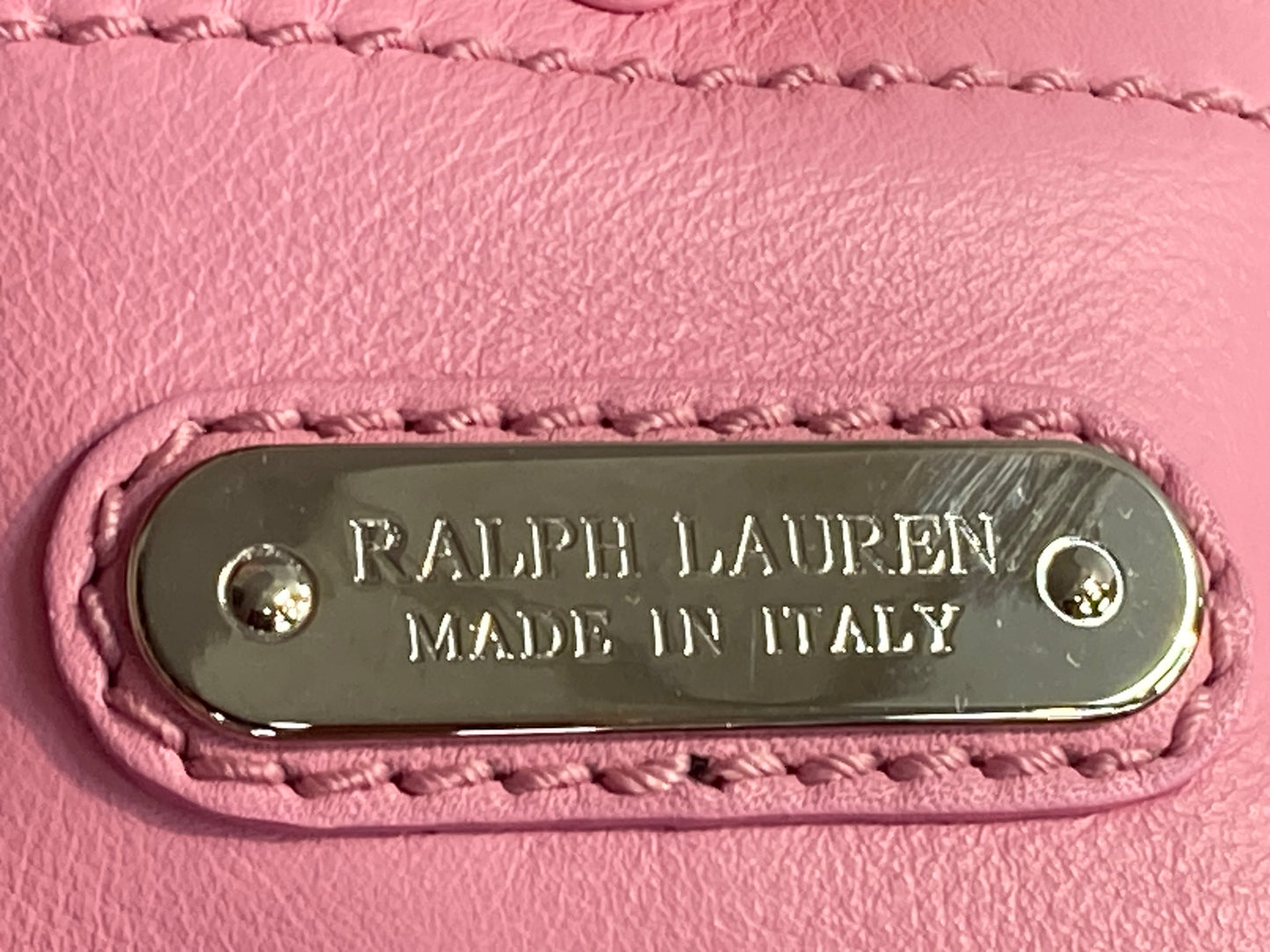 RALPH LAUREN Leather Ricky Bag Pink