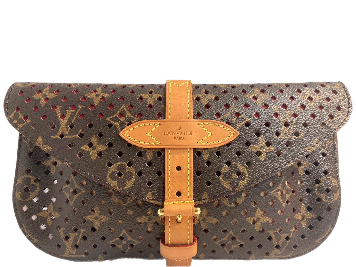 LOUIS VUITTON Saumur Perforated Clutch