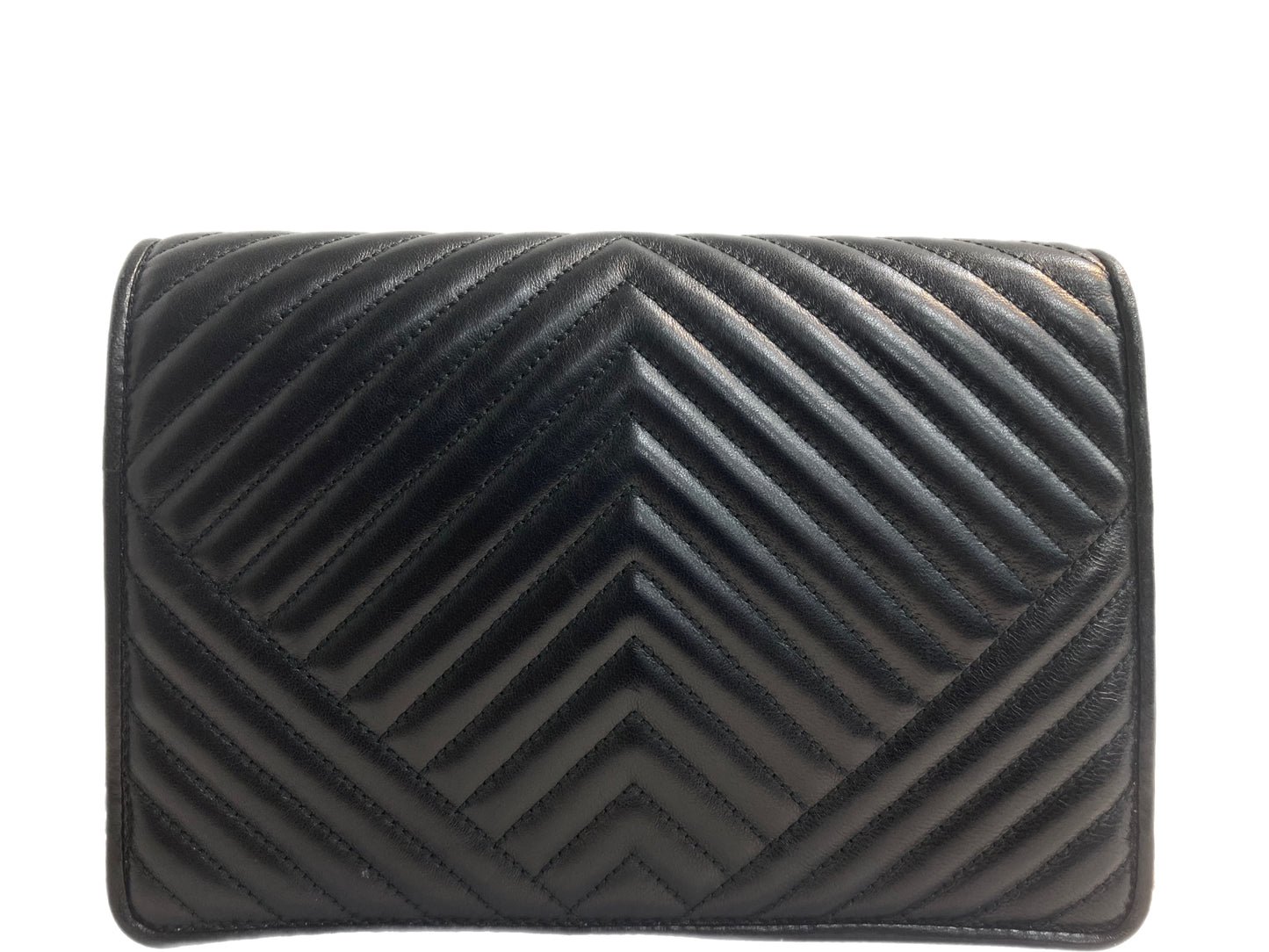 PRADA Leather Diagramme Crossbody Black