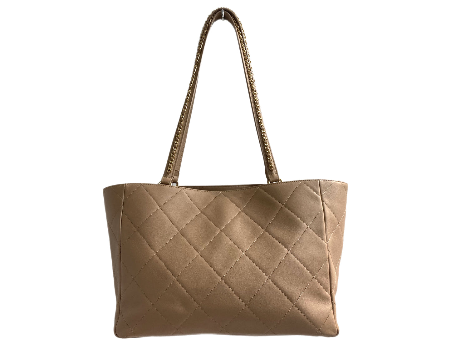 Chanel Leather Shopper Tote Beige