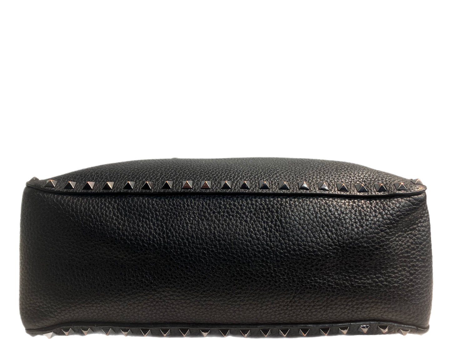 VALENTINO Leather Rockstud Tote Black